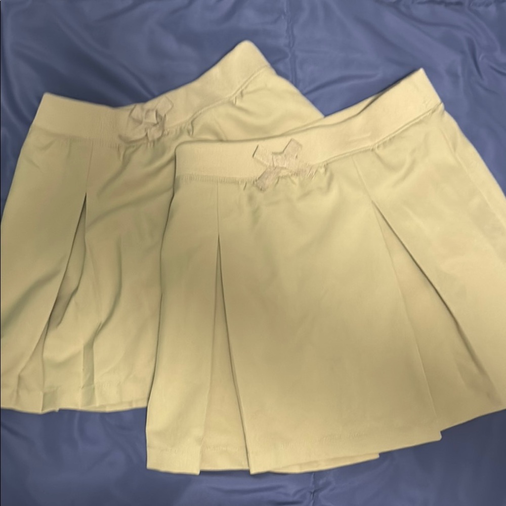 French Toast uniform khaki Pleated skort (2)